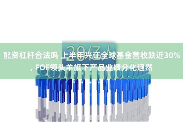 配资杠杆合法吗 上半年兴证全球基金营收跌近30%, FOF领头羊旗下产品业绩分化迥然